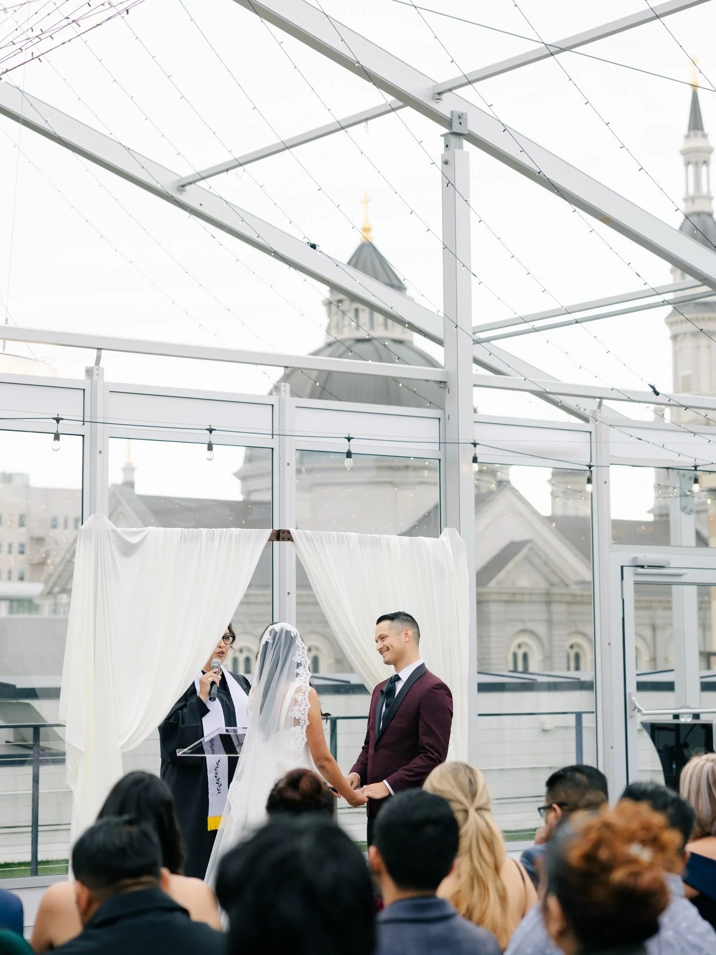Some of my favorite moments from M + D&rsquo;s wedding day 🤍

@aurorasac_rooftop was the perfect backdrop for such a beautiful celebration&mdash;elegant, intimate, and full of love.

One of the moments I cherish capturing the most are the reactions 