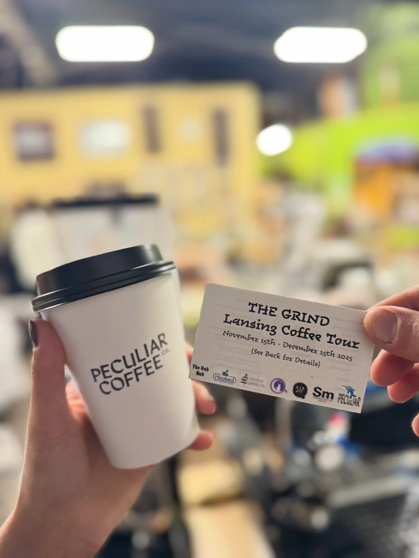 10 days left of The Grind Coffee Tour! How many shops have you visited? We have been to 3 out of the 7, so we have some stops to make! ☕️ 

#thegrindcoffeetour #lansingcoffee #mobilecoffeeco