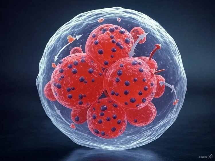 Illustration of cells representing the 16:8 fasting schedule