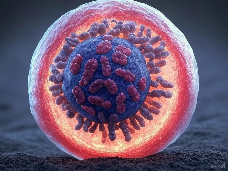 Illustration of a cell representing the Eat Stop Eat fasting schedule
