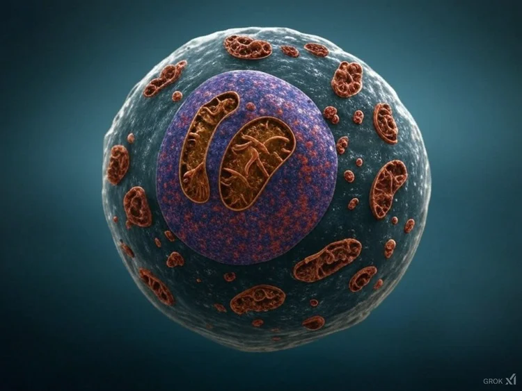 Illustration of a cell representing the 4:3 alternate-day fasting schedule