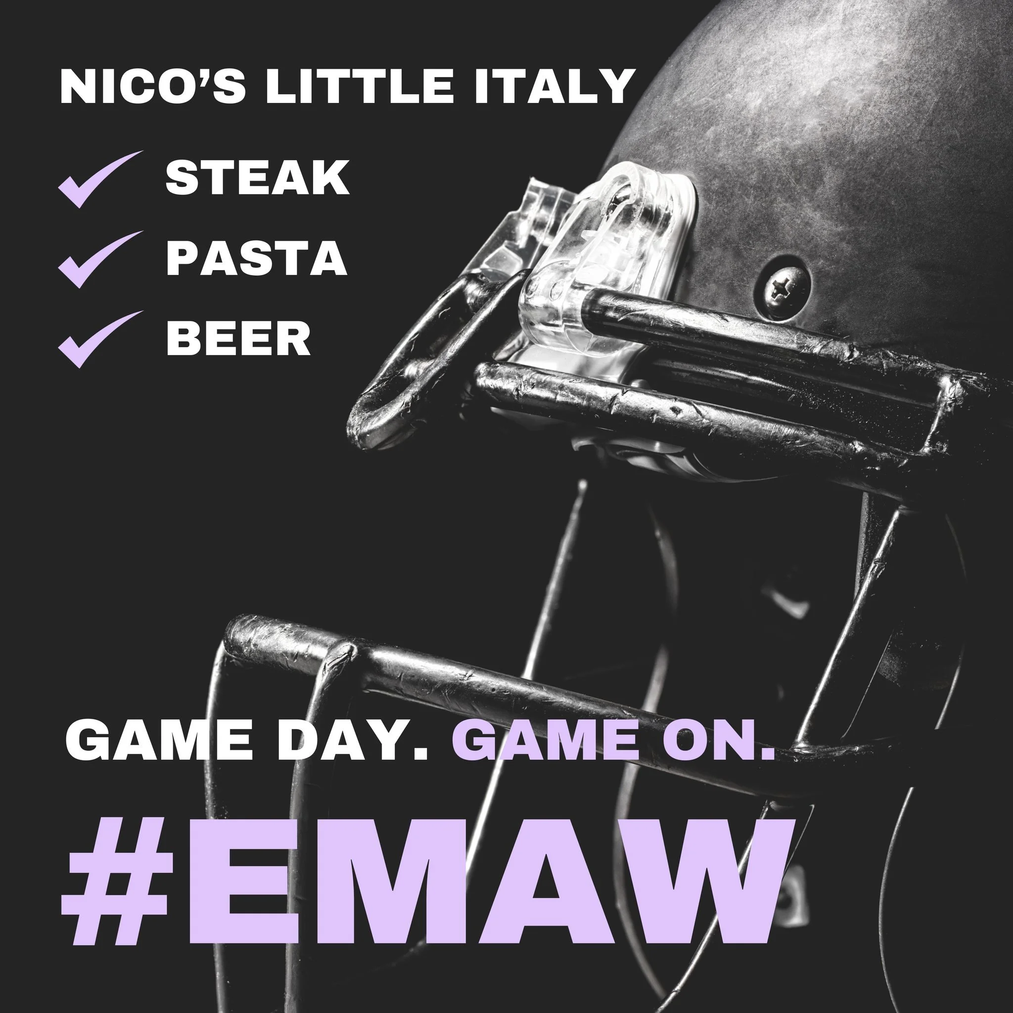 It's GAMEDAY Wildcats!! 

We offer carryout and delivery, so you can enjoy your food at the same level you enjoy the game - right in the comfort of your own living room! 

www.nicosmhk.com or give us a call at 785-775-1101