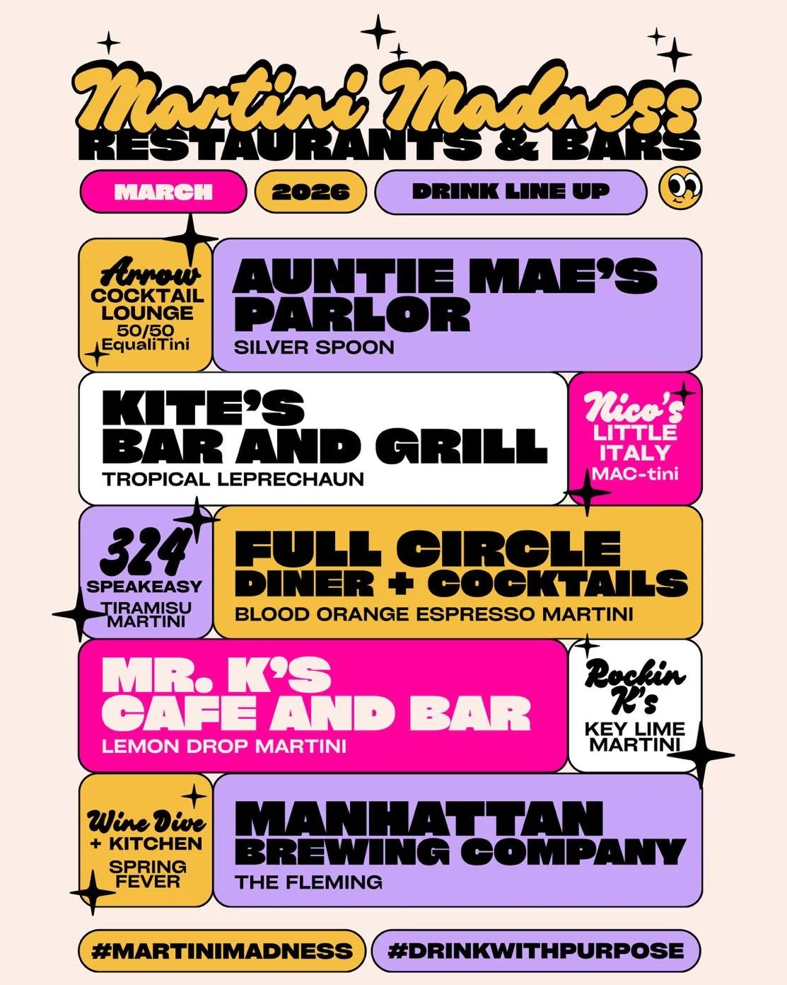 We&rsquo;re officially MORE THAN HALFWAY through Martini Madness&hellip; and there are only 12 days left to make your sips count 🍸🔥

With this perfect patio weather hitting TODAY and all weekend long, there&rsquo;s no better time to get out, soak u