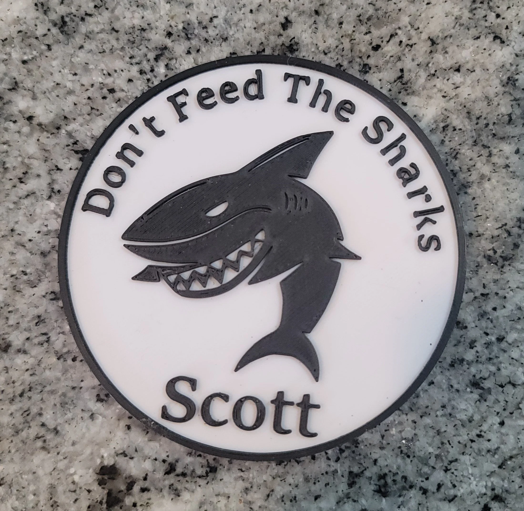 Don't Feed The Sharks Pocket Marker