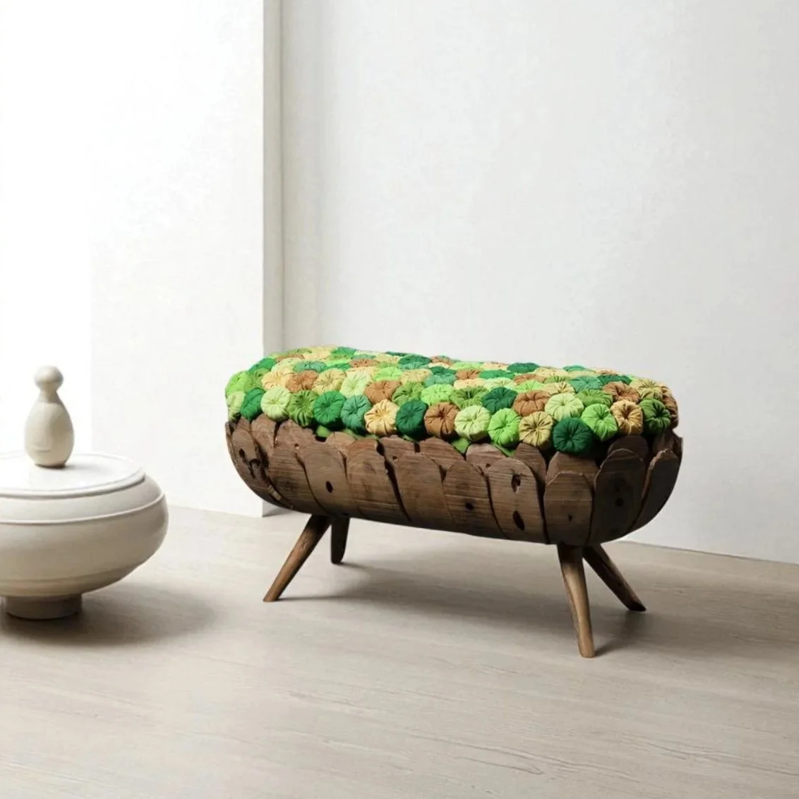 The Kaleida Pin Cushion Bench