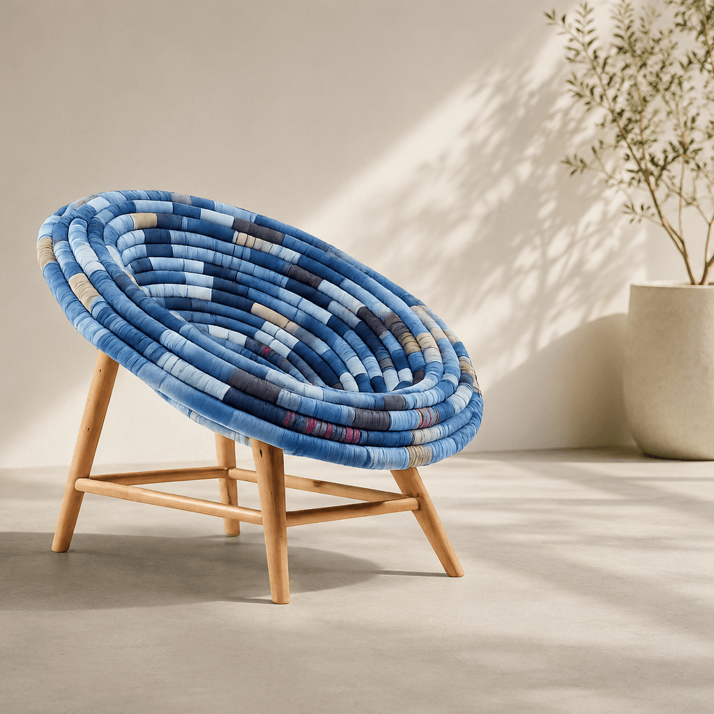The Indigo Vortex Chair