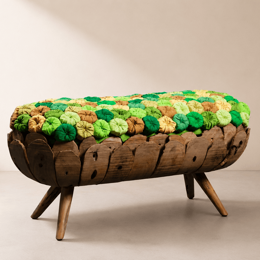 The Kaleida Pin Cushion Bench
