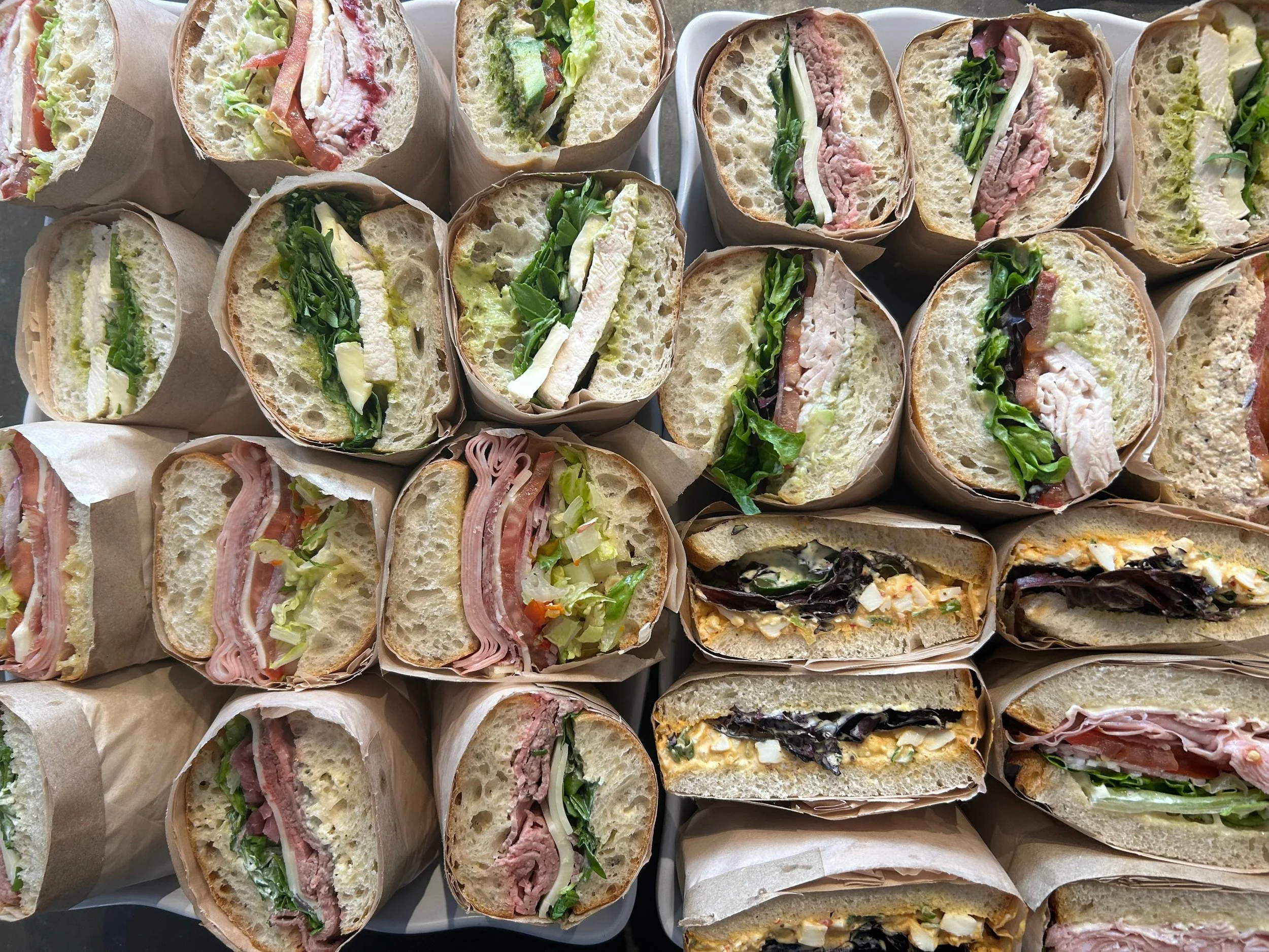 A Sandwich Platter from Poppy Cake Baking Company.
