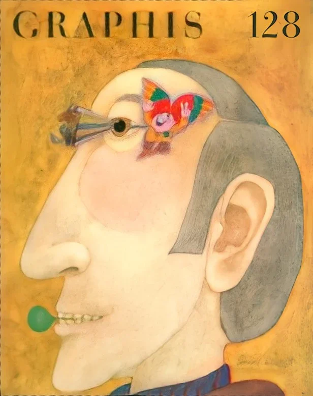 GRAPHIS NO. 128, 1966 Cover: Étienne Delessert