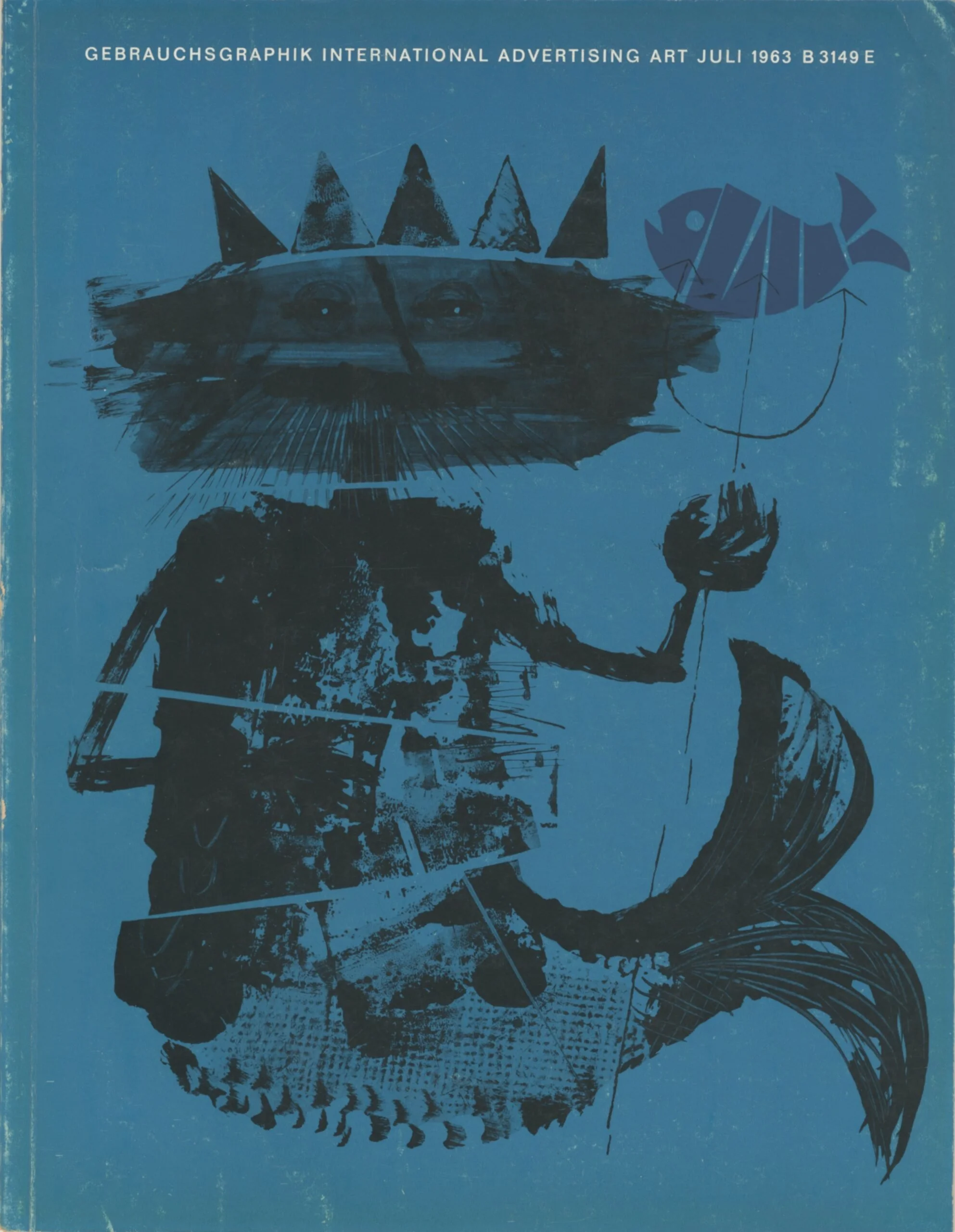 Gebrauchsgraphik, 07, 1963 Cover:  Juan Carlos Castagnino