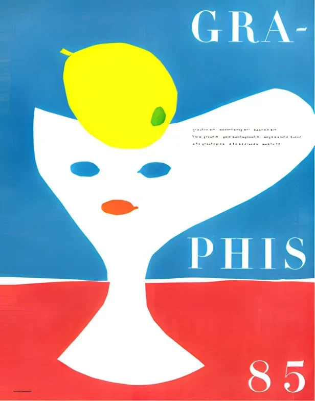 GRAPHIS NO. 85, 1959 Cover:  Hans Hartmann