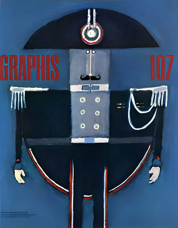GRAPHIS NO. 107, 1963 Cover: Riccardo Manzi