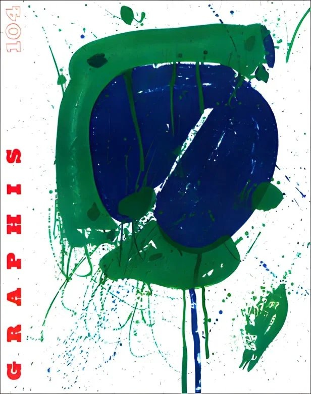 GRAPHIS NO. 104, 1962 Cover: Sam Francis