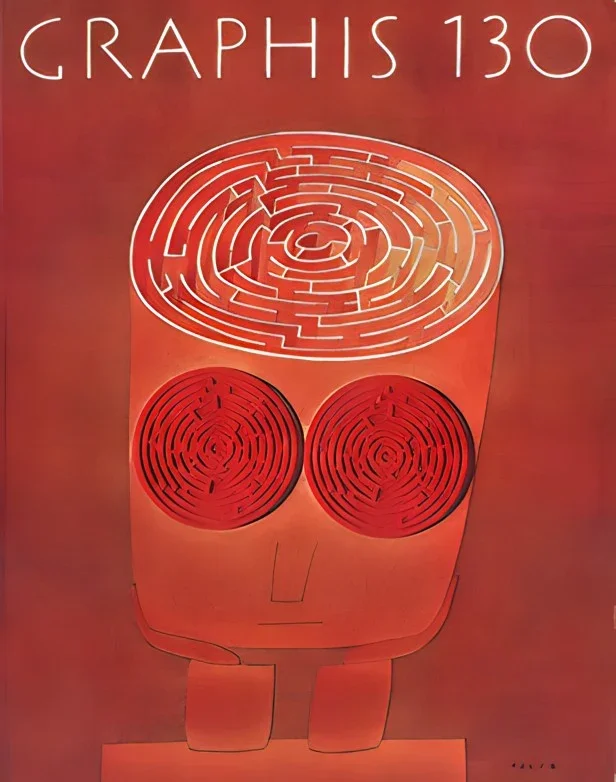 GRAPHIS NO. 130, 1967 Cover: Jean Michel Folon