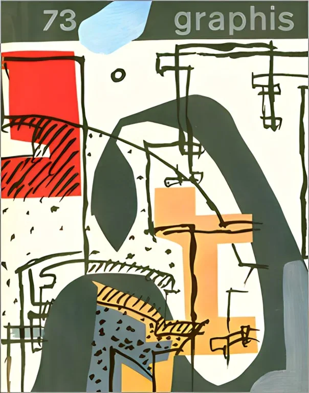 GRAPHIS NO.73, 1957 Cover:  Le Corbusier