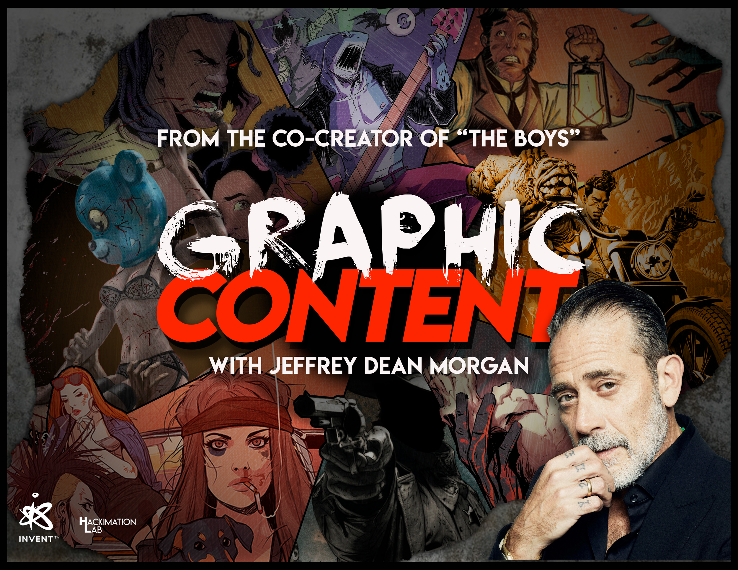 Pitch deck cover design for hybrid anthology series