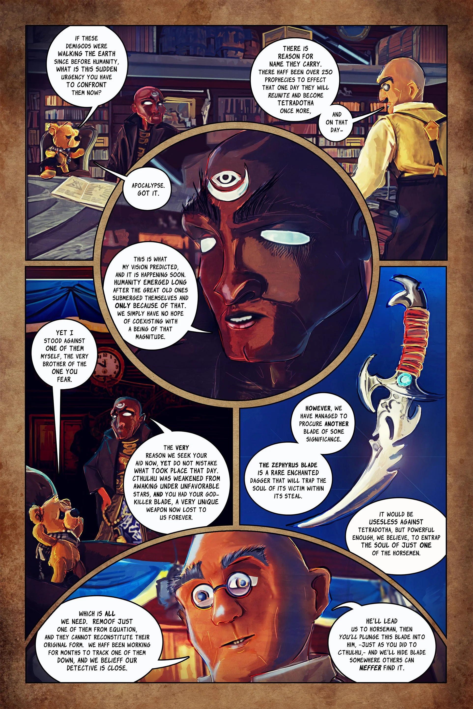 Interior comic book page for "Bärrdok The Wanderer" 