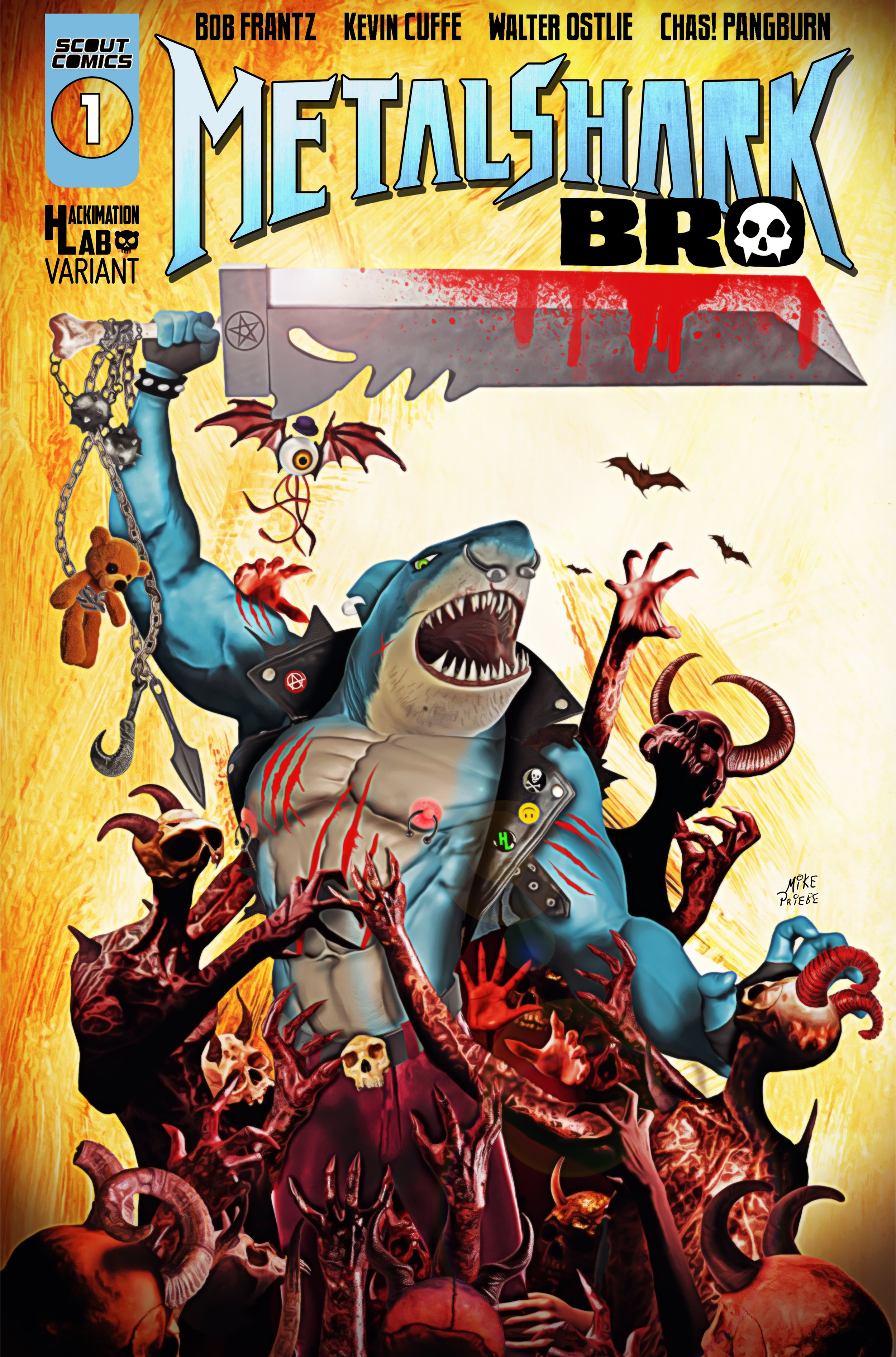 Magazine cover design for Scout Comics