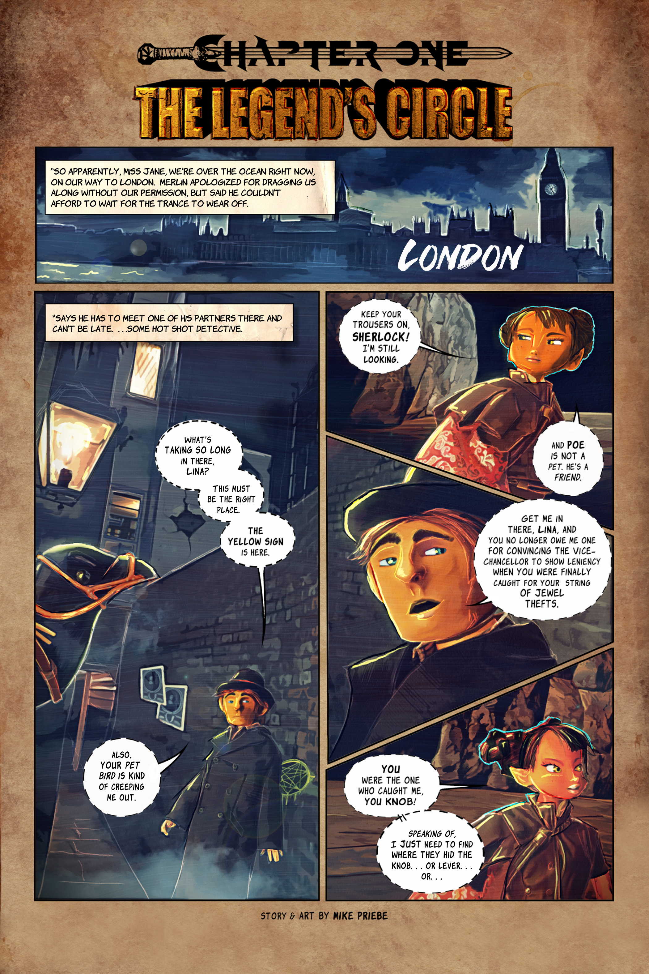 Interior comic book page for "Bärrdok The Wanderer" 