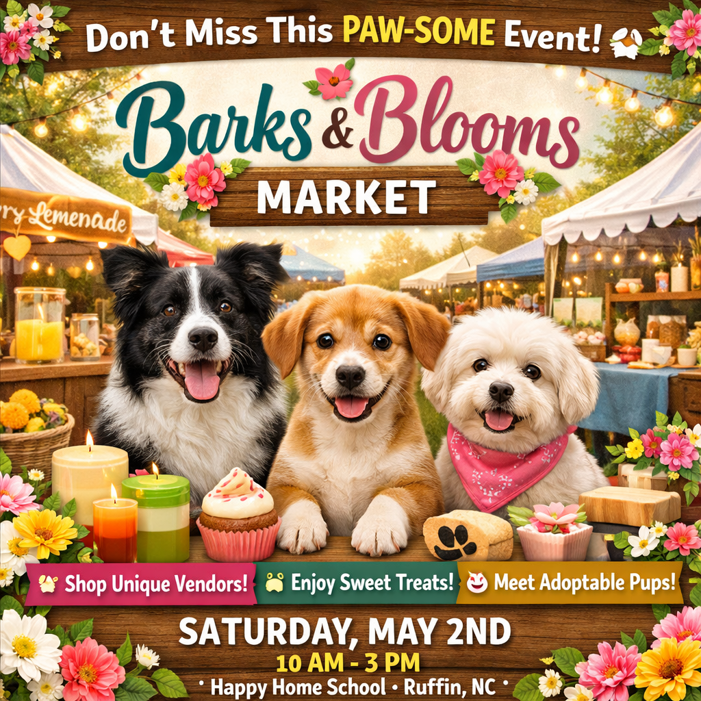 Barks & Blooms Market & Adoption Event