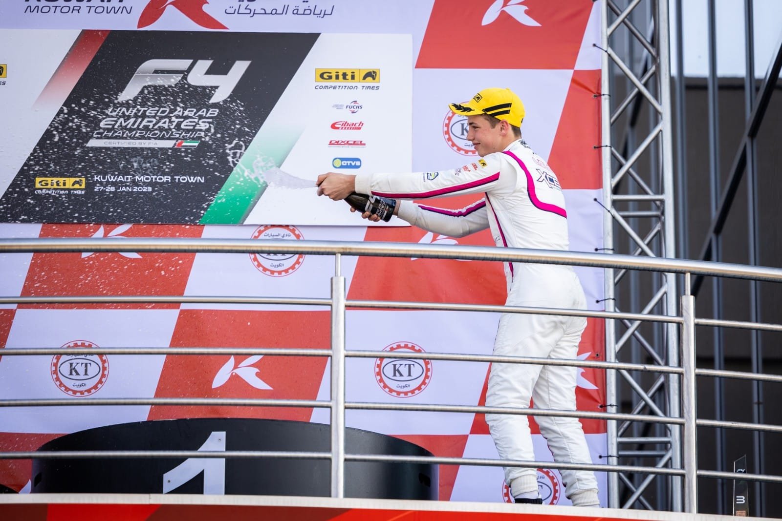 Noah's first Podium in the F4 UAE championship.