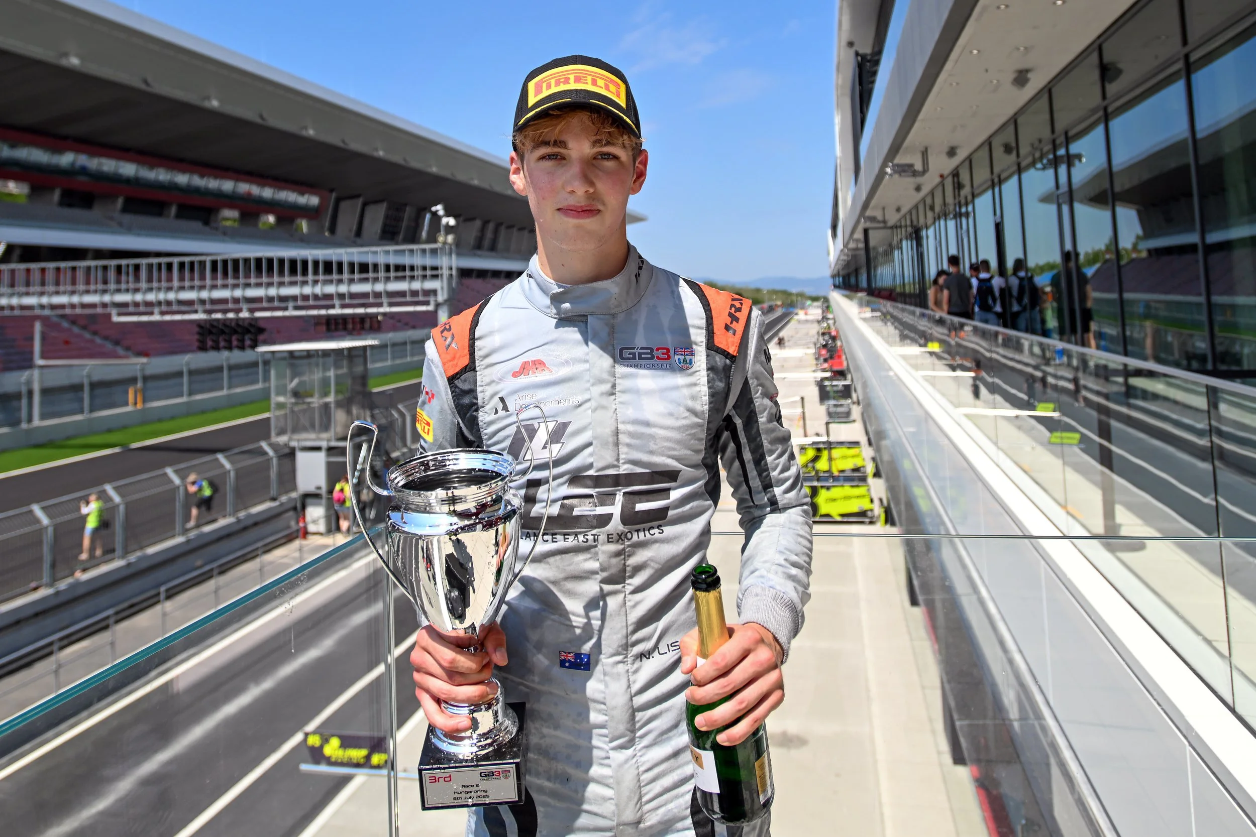GB3 Championship podium in Hungaroring.