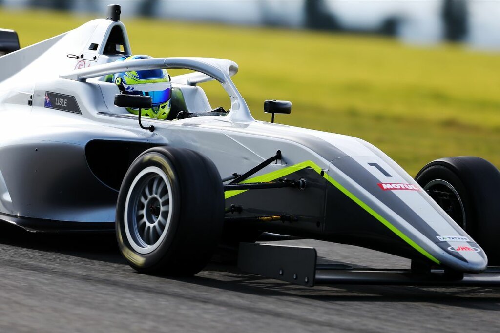 First laps overseas in F4 British Championship.