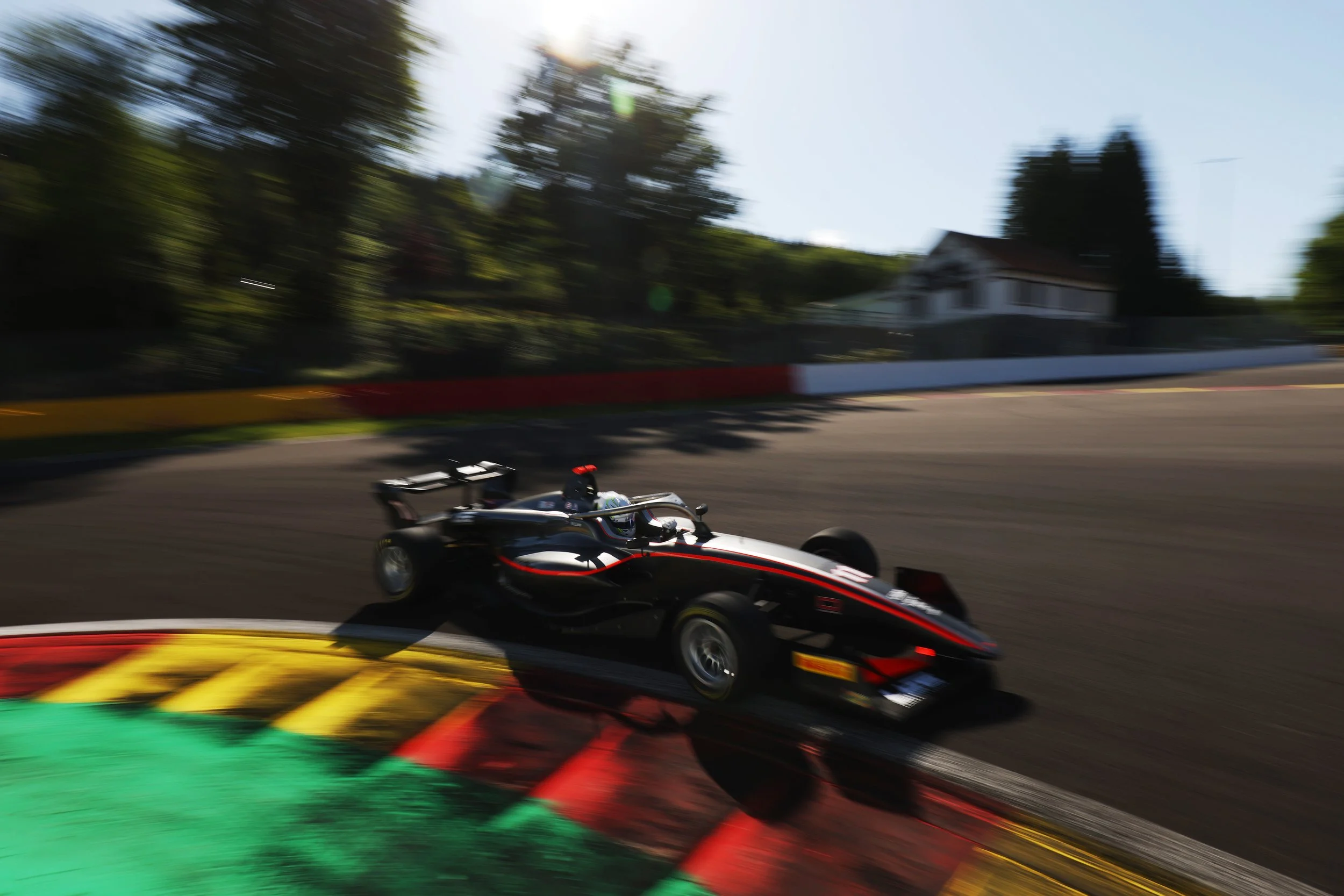 Spa Turn 1 in GB3 Championship.