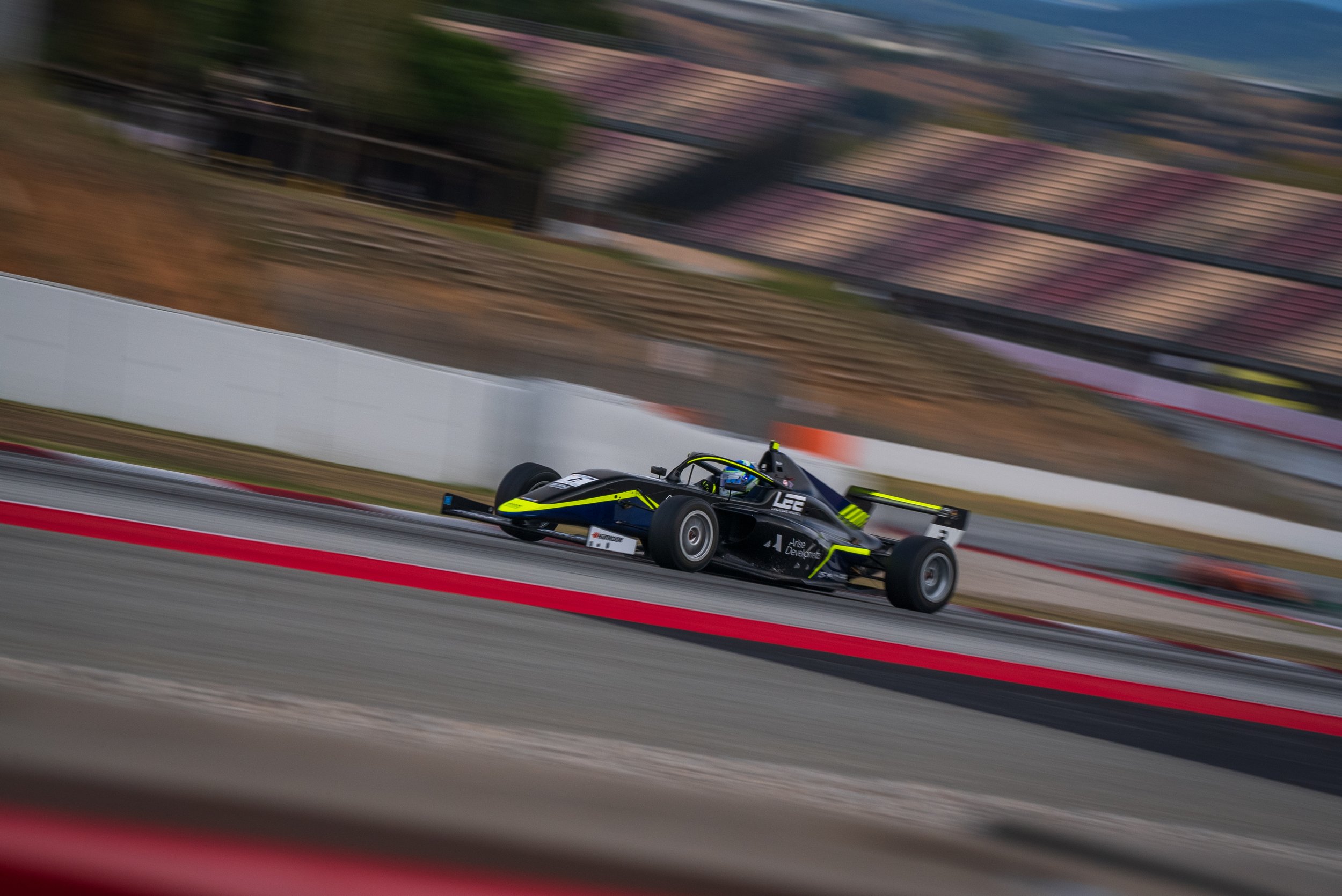 Up the hill at Barcelona turn 9, F4 Spanish Championship.