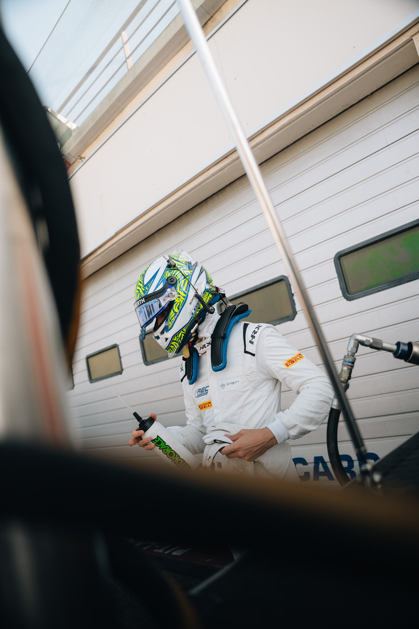 In FREC pitlane