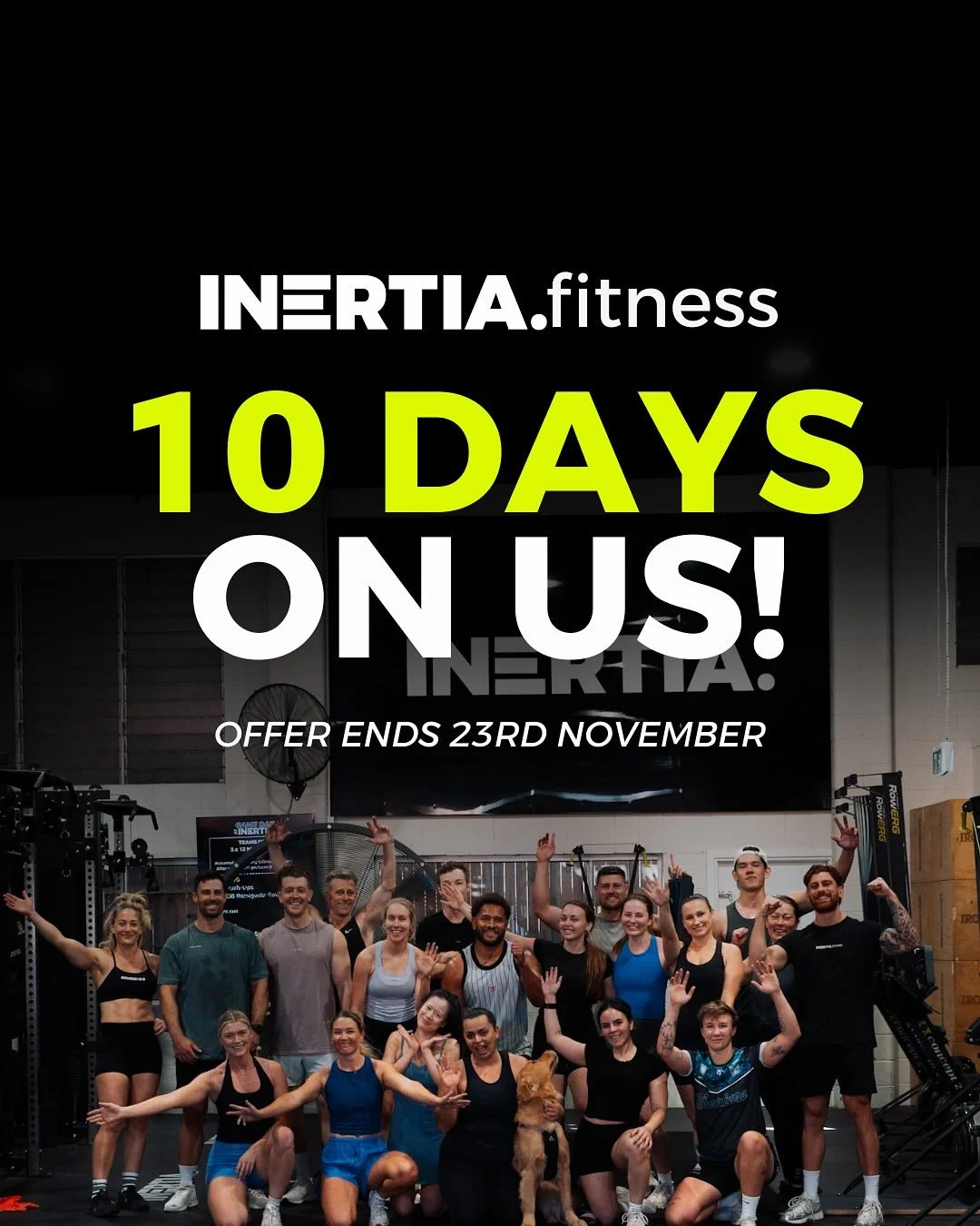 Hit the link in the bio to claim your 10 days!!

From now until November 23rd we are offering 10 DAYS FREE! This includes UNLIMITED strength and conditioning classes, UNLIMITED yoga, Pilates and engine room classes and UNLIMITED access to our Normate