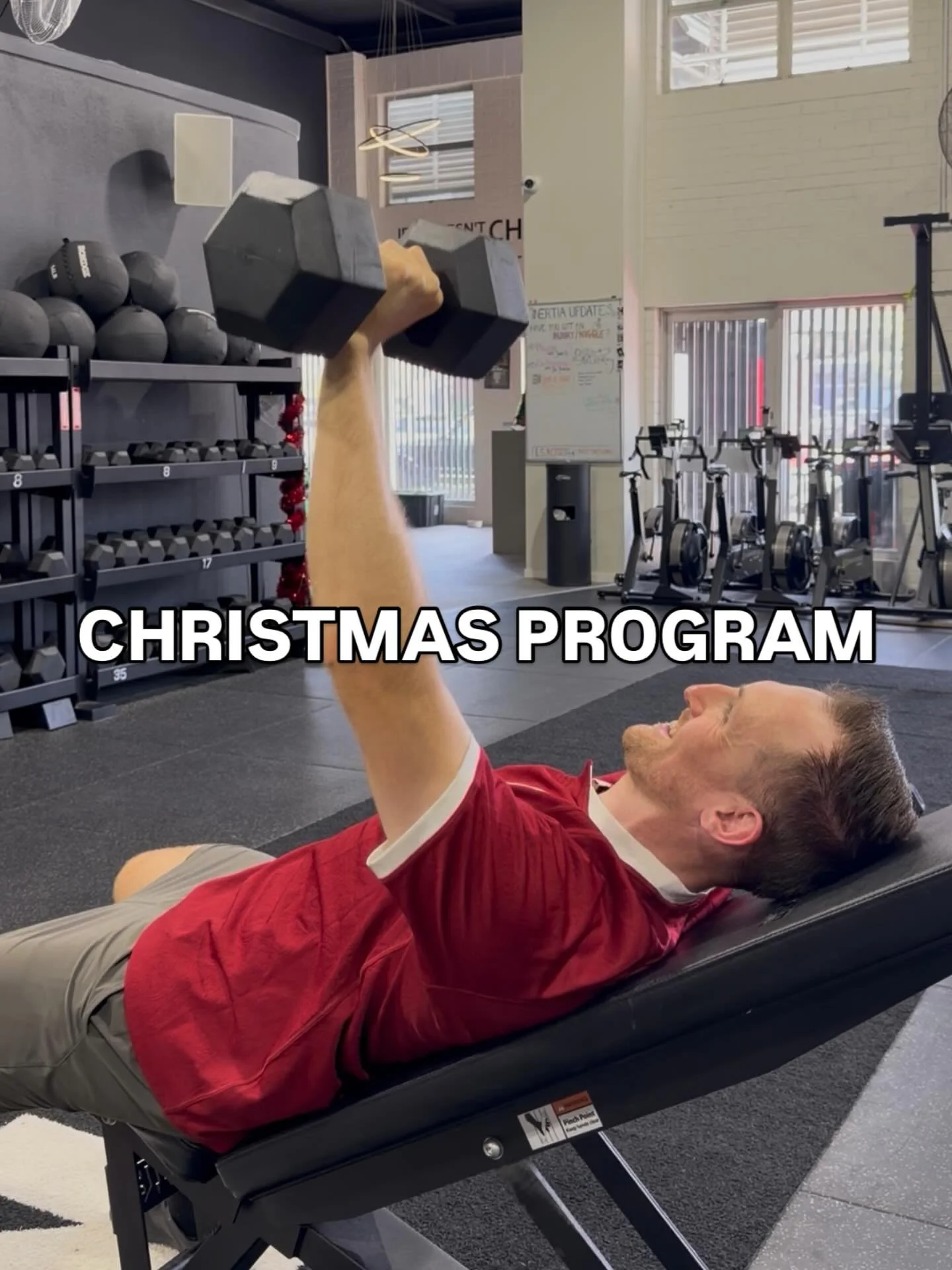 Our Christmas program has begun!! 

For the next 2 weeks, our sessions will focus on moving through full range of motion at intensities that feel good for our bodies. 

Our members push hard all year long so these next couple weeks are designed to ma