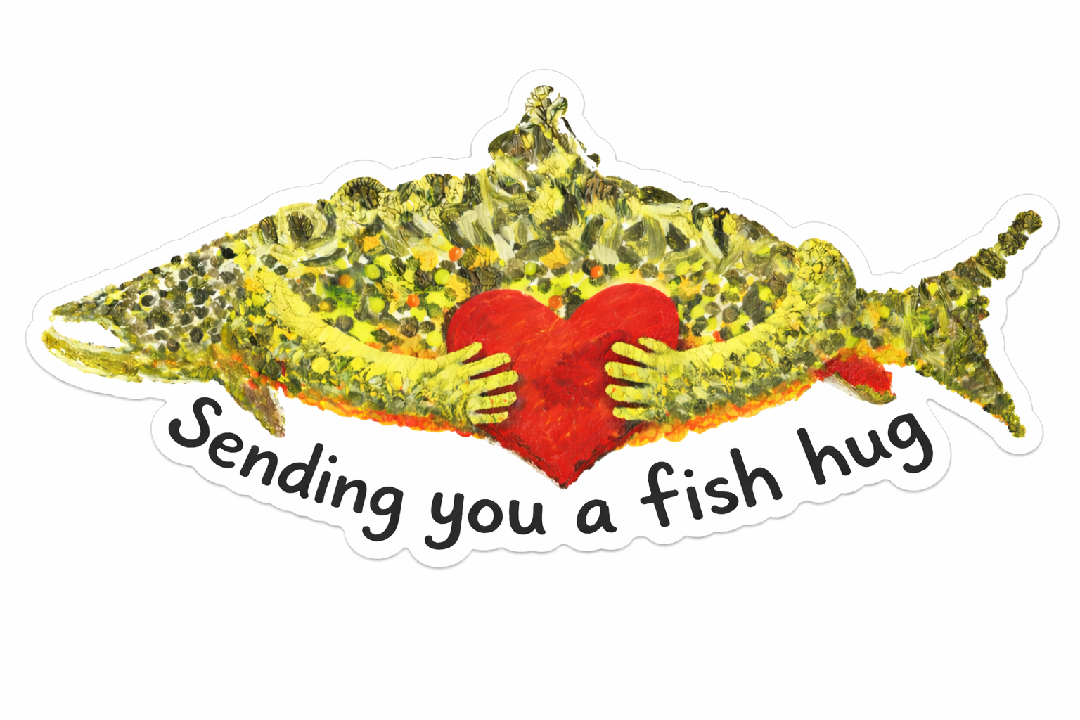 Fish hug die cut sticker.png