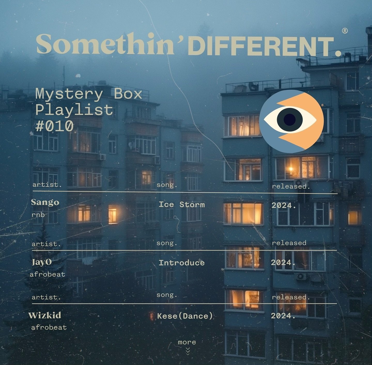Last playlist of the year !! Thank you to all who have supported and checked out the compilations of chunes this year. More to come next year 🔊🔊🔊

❔📦 🎶 

SD MYSTERY BOX PLAYLIST #010

link in bio 🔗