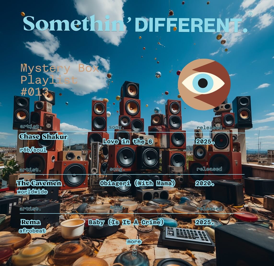 New playlist alert!  Somethin&rsquo; Different is here to inspire your March. ✨ 

As we move towards spring, let&rsquo;s bloom where we&rsquo;re planted and embrace the change.

MYSTERY BOX PLAYLIST #013

link in bio 🔗 

🆕 ❔📦👁️