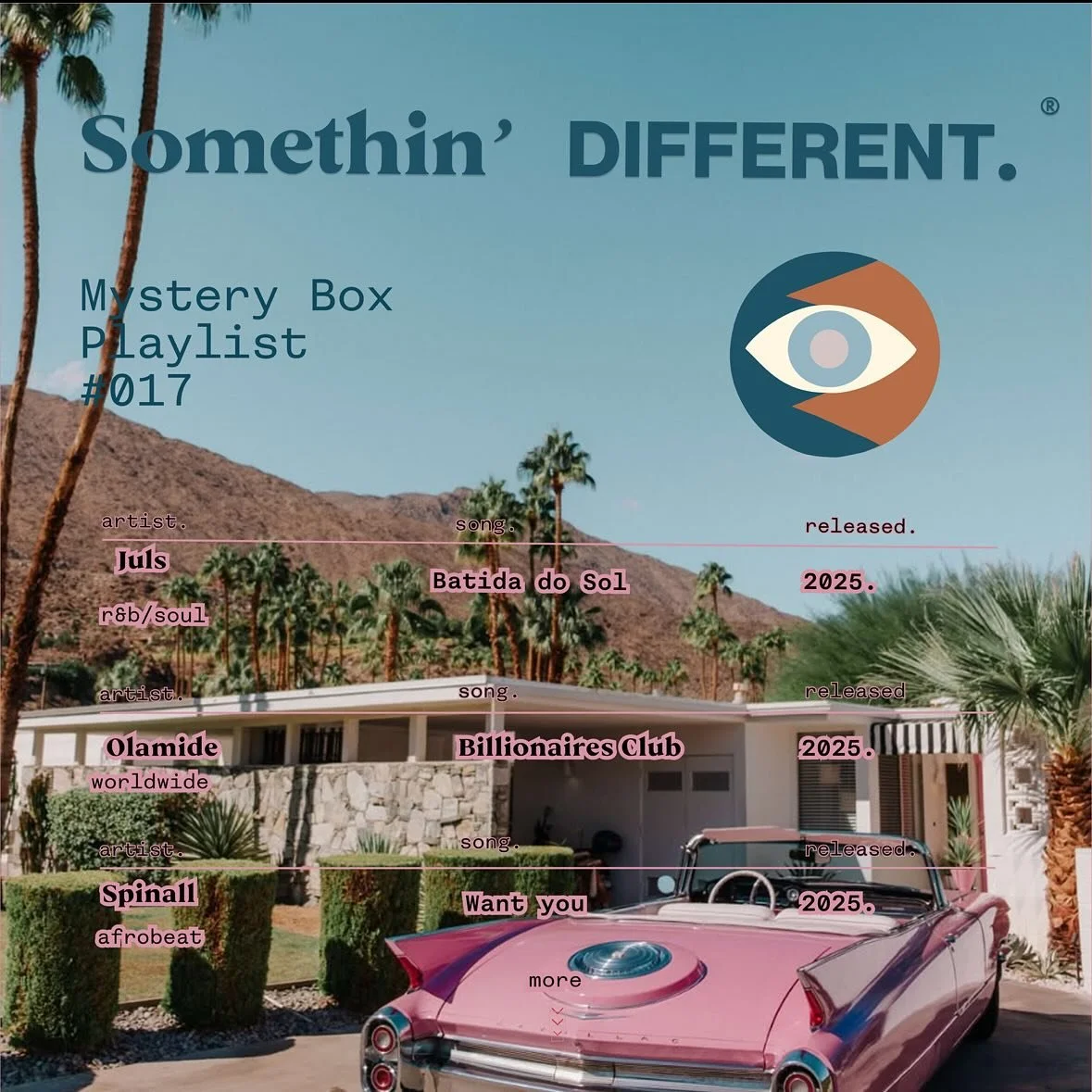 happy 1st Sunday of July. Back with more chunes for your head top. Be blessed, show up for your people, and spread light everywhere you go. 💫 

MYSTERY BOX PLAYLIST #017

link in bio 🔗 

🆕 ❔📦👁️