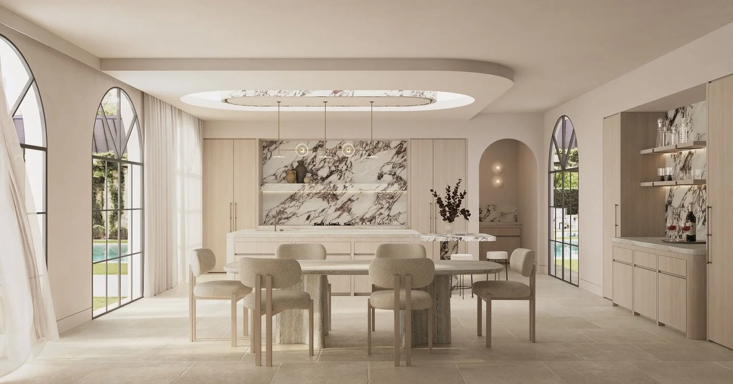 Loreno 🤍

A considered balance of soft curves, layered stone and natural light, shaping a kitchen designed to feel calm and grounded.