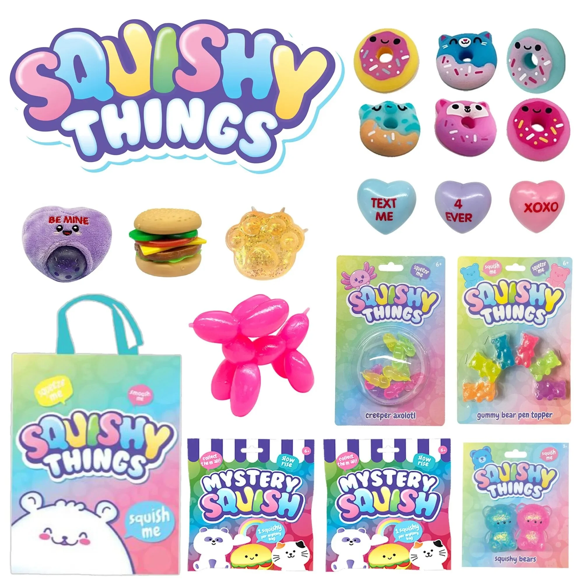 Squishy Things x 10 ($27.50)