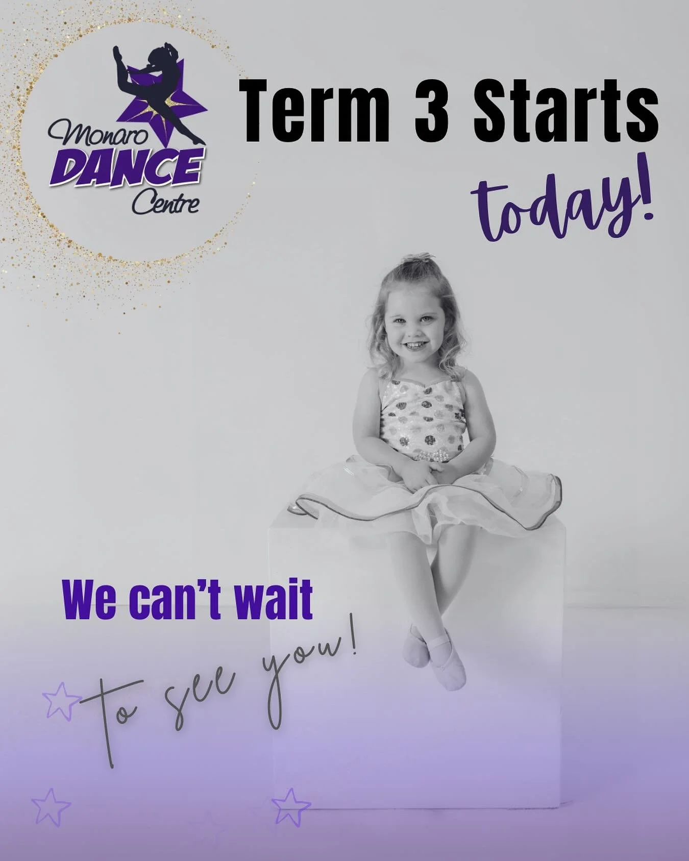 🎉 Term 3 starts TODAY! 🎉

We&rsquo;re back and ready to kick off an exciting new Term. 

See you all in class! Let&rsquo;s go, MDC fam! 💜

#MonaroDanceCentre #Term3Begins #StudioToStage #LetsDance