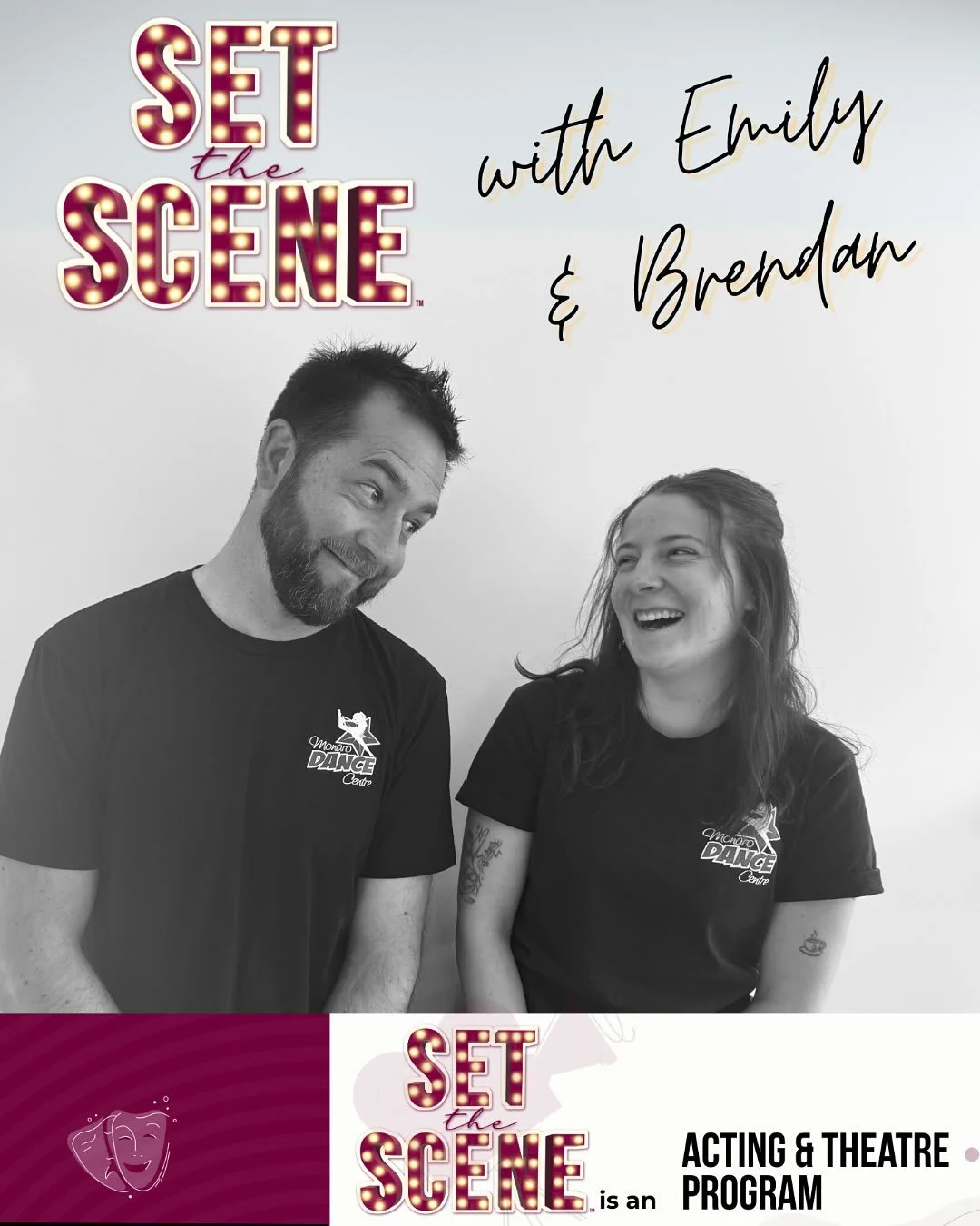 🎭 Class Spotlight | Set the Scene 🎭

With Miss Emily &amp; Brendan

✨ Set the Scene is returning to Monaro Dance Centre, ready to build confident, creative kids!

Set the Scene is designed for students who love to imagine, create and express themse