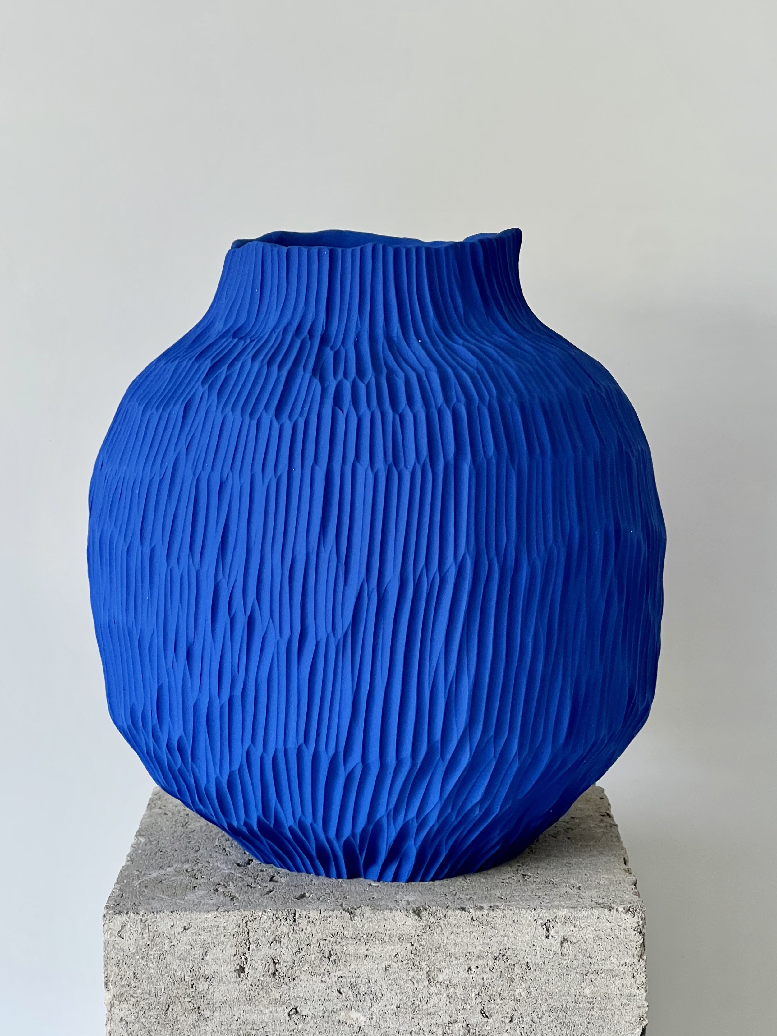 Cobalt Moon Vase