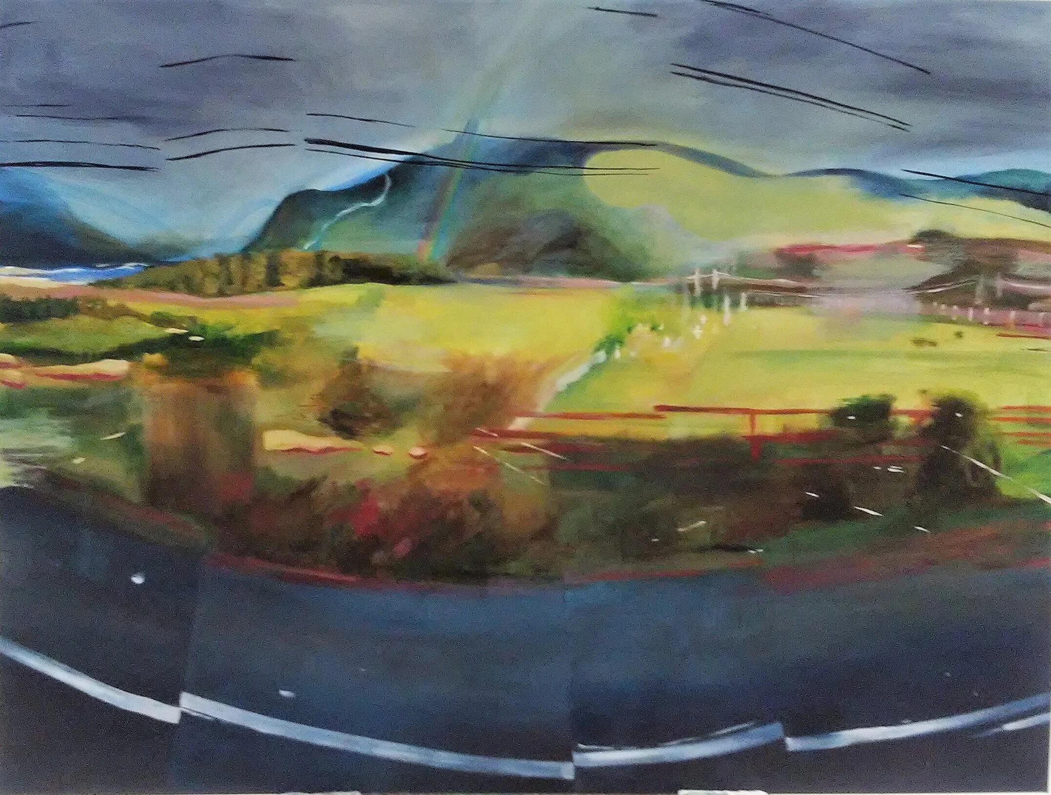  Mountain Highway Sky 2018 30 x 40“ 
