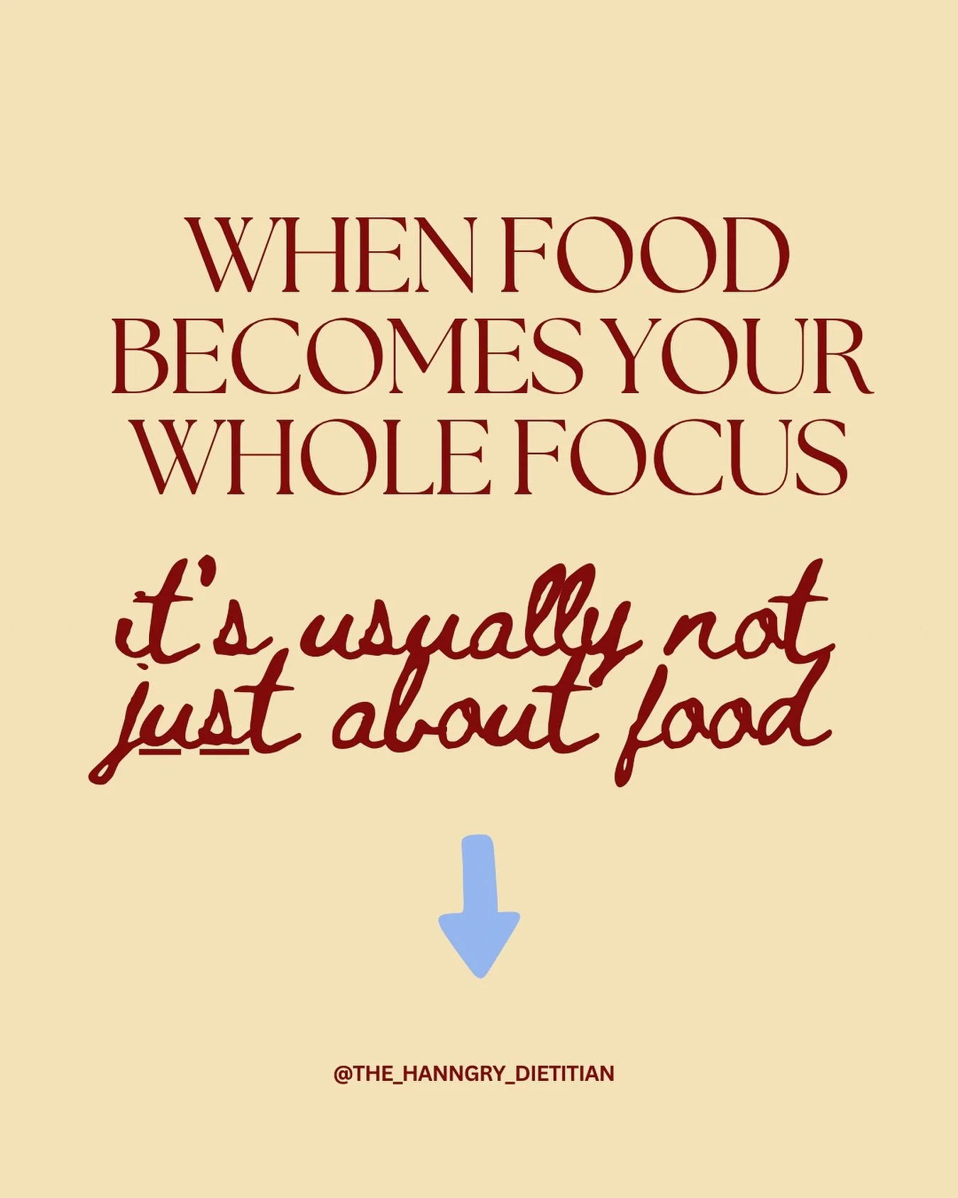 Eating disorders or disordered eating look like food is the focus from the outside but really food may be a way to manage:

❤️ body image concerns 
❤️ trauma 
❤️ uncomfortable feelings 
❤️ food aversions 
+ more 

&amp; that is ok.. 

There is nothin