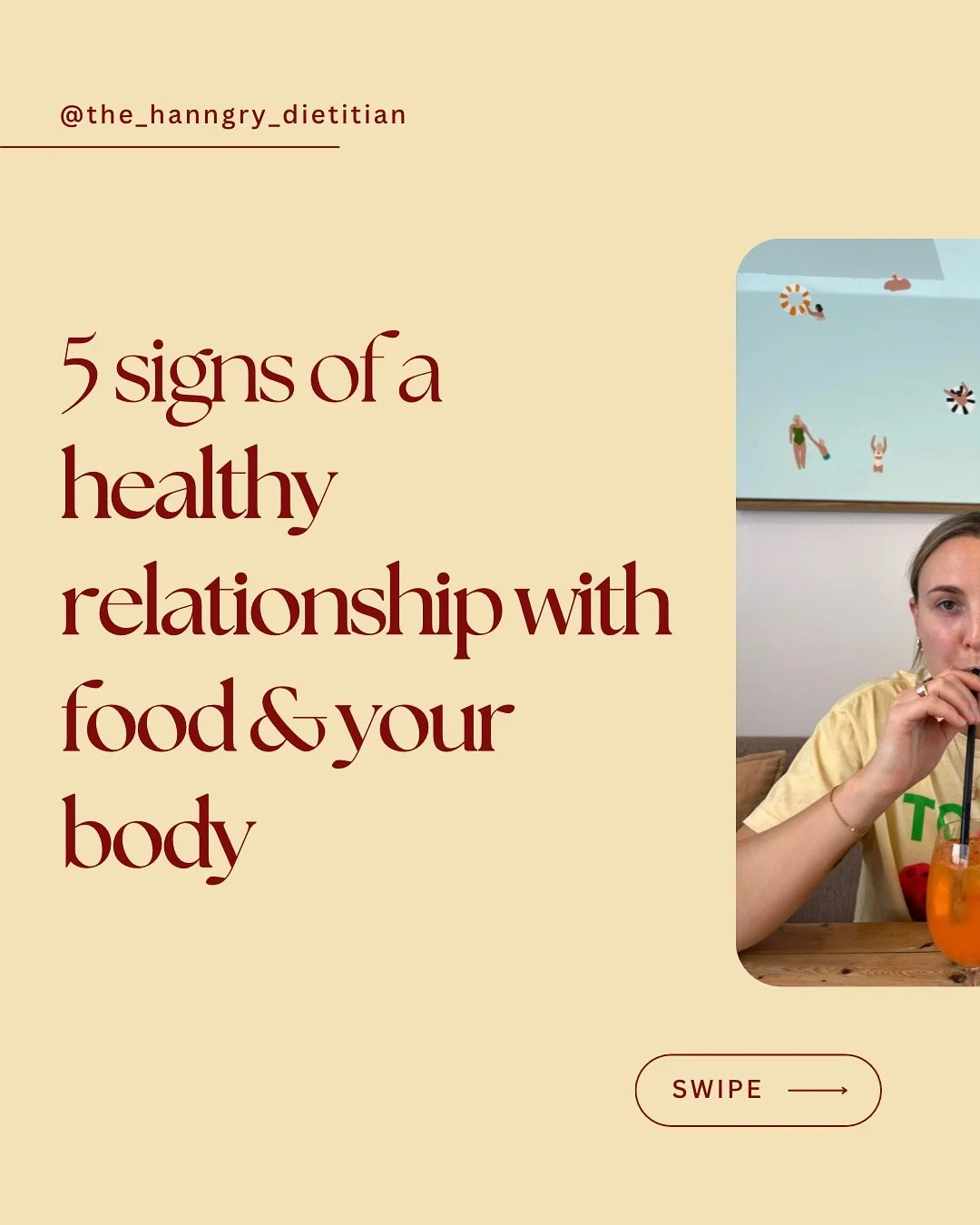 5 signs of a healthy relationship with food and your body image ✨ 

Is there anything you would add to this?? 

#healyourrelationshipwithfood #edrecovery #edrecoveryjourney #dietcycle #dietculturedropout #disorderedeatingrecovery #healthyrelationship