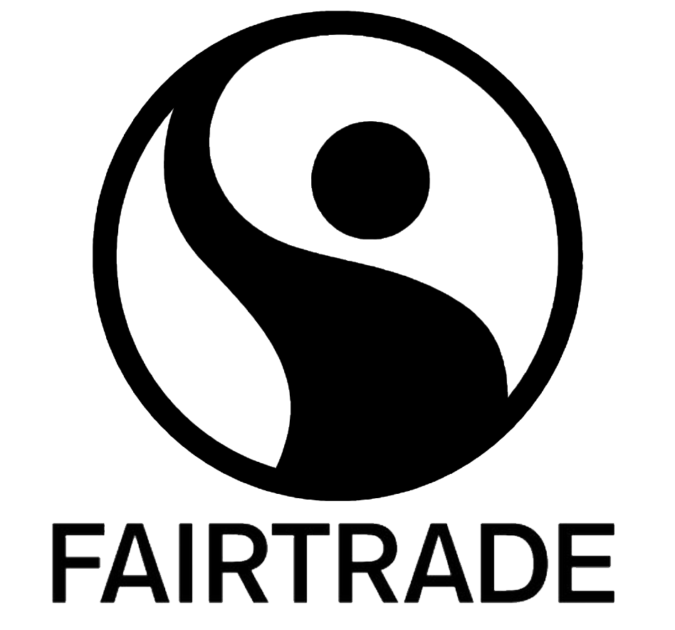 The Friedrichs family logo with a silhouette of a family and the words 'Friedrichs Family Logo' above and 'Fairtrade' written below.