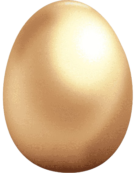 A beige-colored chicken egg with a smooth surface.