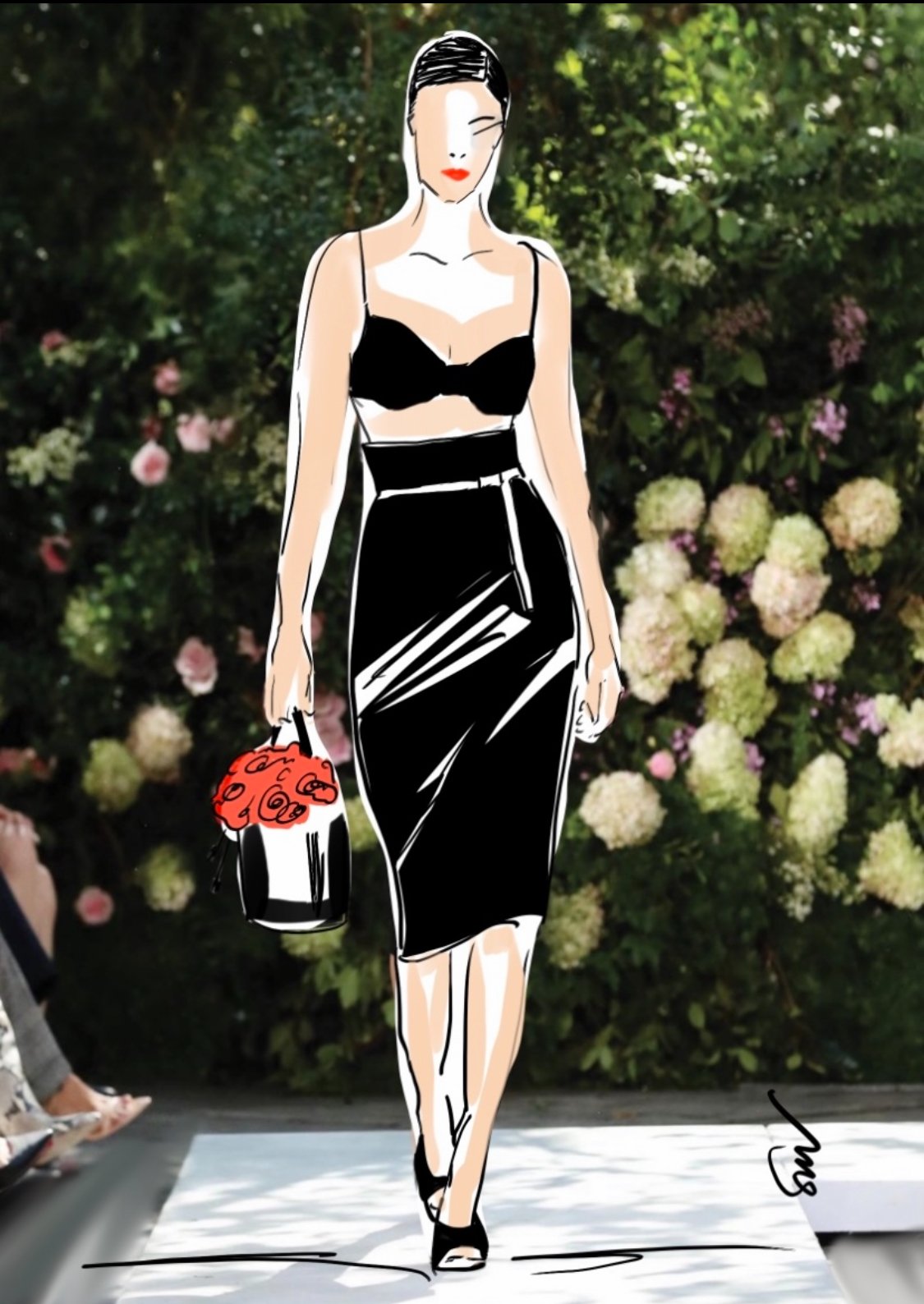 Runway Look Illustration
