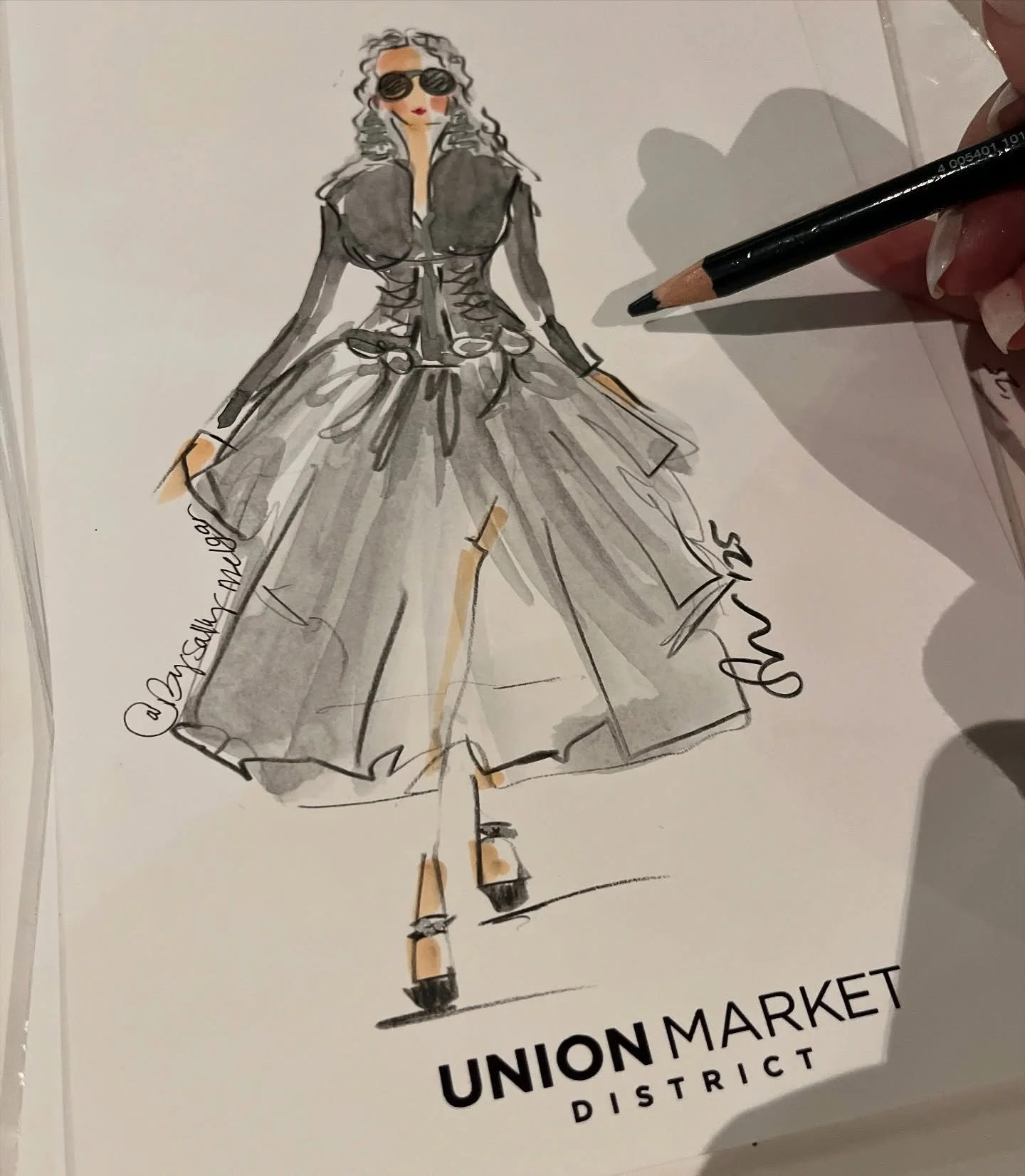 Shoutout to @unionmarketdc for having me at Street Fest Kick off. I had the opportunity to illustrate some attendees + met so many talented artists - some new &amp; some familiar faces. Don&rsquo;t miss out, it&rsquo;s on till Sunday, June 8th (This 