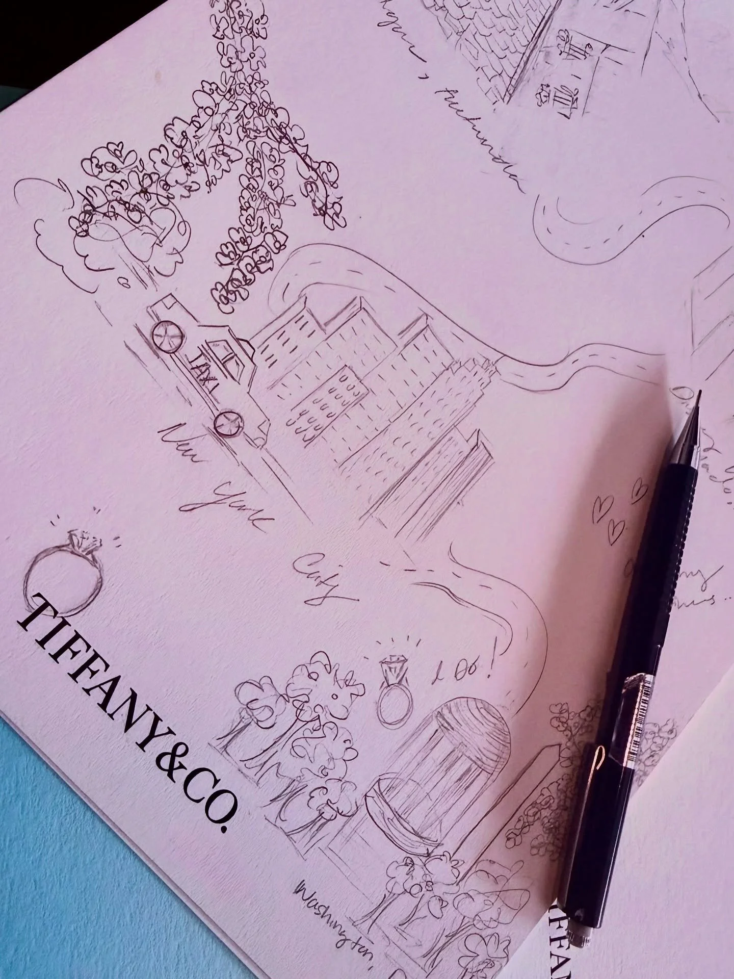 Thank you @tiffanyandco Chevy Chase for having me. It was truly special listening to guests&rsquo; love journeys and transforming key moments into art ✨