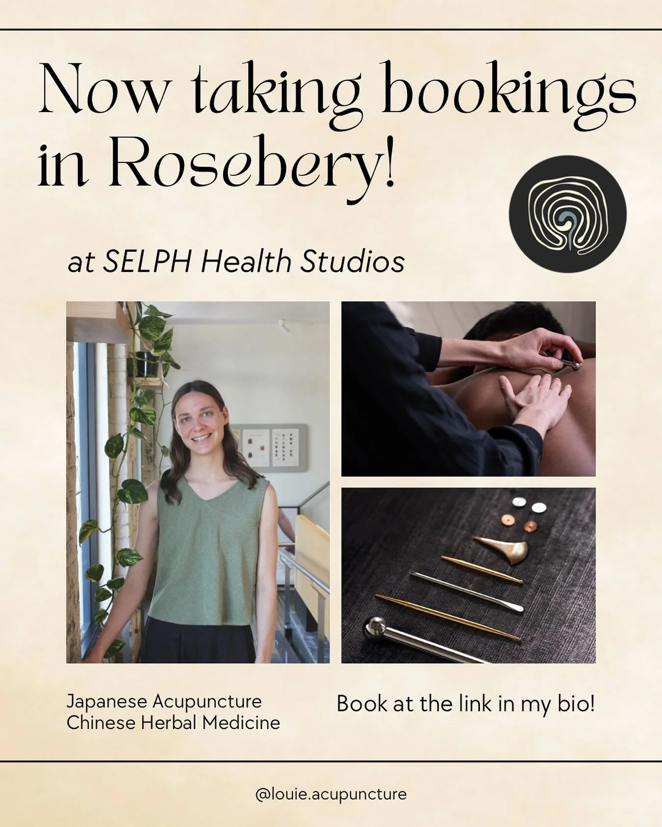 I&rsquo;ve got some exciting news - I am joining the team at Selph health studios in Rosebery! I am really looking forward to joining the interdisciplinary team here at Selph and offering Japanese acupuncture and herbal medicine to patients in a new 